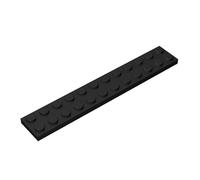 100 pièces de plaques de Construction 2x12, compatibles avec Lego, Couleurs :Noir