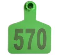 100 Pièces de Tags Auriculaires Verts pour Bovins, 6,0cm x 7,5cm (2,36" x 2,95"), avec Numéros d'Identification - Adaptés aux Bovins, Moutons, Cochons et Plusieurs Autres Animaux green 201-300