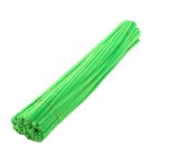 100 pièces de tiges chenille colorées for l'éducation, le nettoyage des tuyaux, les fournitures bricolage pour Créer Toutes Sortes Travaux Manuels(FluorescentGreen100)