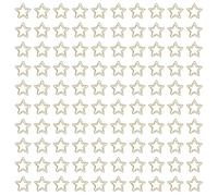 100 pièces de trombones en papier dorés, petits trombones mignons avec revêtement résistant à la rouille, clips métalliques antidérapants en forme d’étoile pour documents de bureau