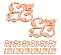 100 Pièces Décalcomanies Sculptées, Décoratives et Élégantes | Or, Motifs Floraux et Cadres Raffinés, Pose Facile, pour Habillage D’armoires et Angles de Garde-robe