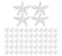 100 Pièces Décorations en Bois Étoile de Mer Blanche DIY | Bois Découpé Réaliste, Style Marin, Ornements Suspendus, Facile à Ranger, Lot Créatif Maison