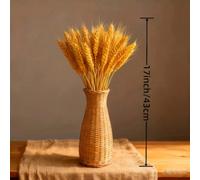 100 pièces d'épis de blé dorés artificiels, convenant pour la décoration de table, la décoration de fête, la cérémonie d'ouverture, Halloween, la remise des diplômes, la Fête du Travail, le Nouvel An,