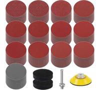 100 Pièces Disques Abrasifs 50mm Disques Papier Abrasif Grain 80 120 180 240 320 400 600 1000 2000 3000 Kit De Ponçage Disques Abrasifs 2 Pouces