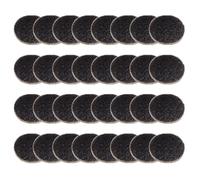 100 Pièces Disques Abrasifs Ronds 25mm de Remplacement | Papier de Verre Noir, Conception Remplaçable, Retrait des Peaux Mortes, Compatible Plupart des Appareils Électriques