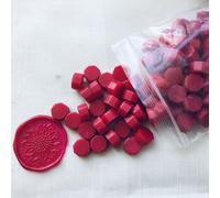 100 Pieces Documents Fête Invitation Mariage Octogone Bricolage Retro Colore Perles Anniversaire Estampage Enveloppe Etancheite Cire Artisanat