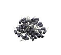 100 pièces E0506 E0508 E7508 E1008 E1508 E2508, embouts isolés, bornier, connecteur de fil d'extrémité de cordon, terminateur à sertir électrique(Gray,E1508)