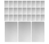 100 Pièces Ébauches de Cartes de Visite en Alliage Aluminium 86x54 MM | Surface Argentée Finement Polie, Finition Uniforme sans Oxydation, pour Réglage Précis des Paramètres de Gravure
