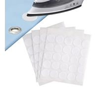 100 Pièces Écussons Thermocollants à ŒIllets,Diamètre 20mm Renforcement Ou Réparation D'œIllets Déchirés,Tissu Non Tissé,Patchs Thermocollants pour Renforcer pour Vestes,Pantalons,Sacs,Linge de Lit