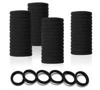 100 Pièces Elastiques à cheveux, Elastique Cheveux - Bandeaux élastiques de Haute Qualité Bandes élastiques en Coton Bandes élastiques Pour Chignons Femmes et Filles Bandeaux élastiques Pour Cheveux