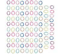 100 Pièces Élastiques à Cheveux sans Couture en Nylon | Lot Pratique, Maintien Ferme, Faciles à Porter, pour Filles et Cérémonies