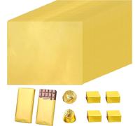 100 Pièces Emballage Tablette Chocolat, Papier Alimentaire Noel Emballage De Chocolat, Emballage En Aluminium Chocolat Pour La Décoration Diy/La Fabrication De Chocolat À Dubaï/Noël