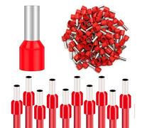 100 Pièces Embout de Cablage Cosse 10mm² 18mm, Embouts à Sertir Isolées pour Sertir l'extrémité des Câbles, Embouts de Câble Isolés, pour Bornes de Outil de Sertissage et Pince Électricien