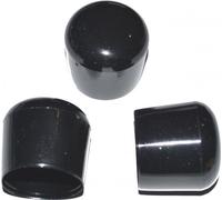 100 pièces - Embout pour tube rond / barre Ø 25 à 26 mm -- NOIR
