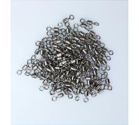 100 Pièces En Acier Inoxydable Connecteur De Pêche Broche Roulement Roulement Pivotant Snap Broches Accessoires De Pêche 7 #11mm 22kg