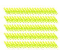 100 pièces encoches de flèche, encoches de tir à l'arc en Plastique 5, 2 mm diamètre intérieur, Queue d'arc flèche pour flèches tir Chasse Bricolage (Jaune Transparent)