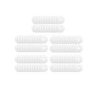 100 PièCes/Ensemble Housse de Casque Jetable pour Café de Jeu, Bandeau Non Tissé, Anti-PoussièRe, Anti-Transpiration, Blanc