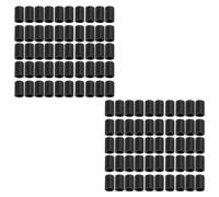 100 PièCes/Ensemble Rc120 Silicone Montagne Route Cadre De VéLo Housse De Protection VéLo Manchon CâBle Ligne Tube Protecteur Noire