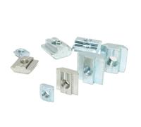 100 pièces/ensemble T écrou coulissant M3 M4 M5 M6 M8 T bloc écrous carrés t-track écrou de marteau coulissant for profil en aluminium 2020 3030 4040 fixation(20 M6 (50pcs))