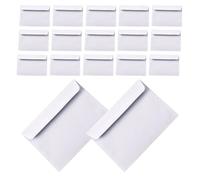 100 Pièces Enveloppes de Bureau Blanches, Papier | Protection Vie Privée, Motif Intérieur Sécurisé, pour Reçus et Contrats, Usage Bureau et Envoi Juridique