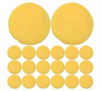 100 Pièces Éponges Nettoyantes Visage Rondes Jetables, Format Compressé | Sachet Individuel, Surface Microtexturée Douce, Dissolution Rapide Mousse Nettoyante, pour Hôtel, Bureau ou Après Sport