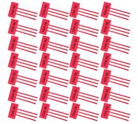 100 Pièces Étiquette de Flux D'air pour Ventilation, Rouge | Papier Couché Auto-adhésif, Pose en Anneau à Colle Espacée, pour Registre et Conduit, Usage Maison ou Labo