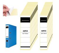 100 Pièces Étiquettes Autocollantes Pour Dos De Classeur, 5,4 x 19 cm et 3,6 x 19 cm Étiquettes Self Adhesive, Inscriptibles et Imprimantes, Autocollantes pour Classeurs pour Bureau et école
