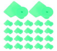 100 Pièces Étiquettes D’oreille Vierges, Plastique Tpu Vert | Numéro, Gestion du Troupeau et Quarantaine Animale, pour Vétérinaires et Responsables D’élevage