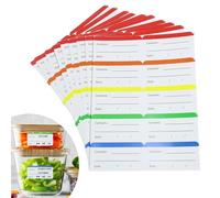 100 Pièces Étiquettes de Congélation Autocollantes 6x3cm, Étiquette Bocaux Faciles à Décoller Amovible, Étiquettes Congélateur Autocollants Cuisine Universelles pour Aliments