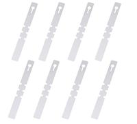 100 Pièces Étiquettes de Plantes en Plastique, Étiquettes d'arbres en Plastique, s'enroulent Autour d'étiquettes Suspendues pour Plantes, Étiquettes de Jardin Étanches (Blanc, 2x20cm)