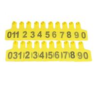 100 pièces étiquettes d'oreille de bétail n° 001-500, étiquettes d'oreille d'animaux de bétail en plastique pour vaches chèvres moutons cochons étiquettes de boucle d'oreille d'identification animale