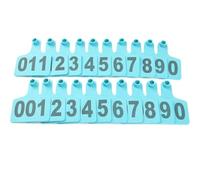 100 pièces étiquettes d'oreille de bétail n° 001-500, étiquettes d'oreille d'animaux de bétail en Plastique pour Vaches chèvres Moutons cochons étiquettes de Boucle d'oreille d'identification Animale