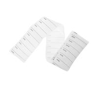100 Pièces Étiquettes Nominatives Thermocollantes Lavables | Polyester et Coton, Surface Vierge à Écrire, Usage École et Camp, Adaptées aux Écharpes et Sport