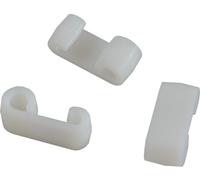 100 pièces - Expander - Crochets doubles - Crochets pour bâches - Crochets doubles Expander blanc