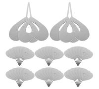100 Pièces Extracteur de Tiroir Sim en Fer Argenté, Format | Éjecteur de Carte pour Téléphone, Forme Cœur, Usage Portable, Compatible Mini Sim et Tiroir
