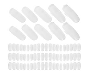 100 Pièces Faux Ongles de Pratique ABS Blanc pour Nail Art et Présentation | Surface Lisse, Usage Prolongé, Améliore la Maîtrise, Lot de 100 pour Salon et Entraînement
