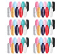 100 Pièces Fermoirs de Sécurité pour Bracel en Plastique | Connecteur à Tube 24mm, Assemblage Rapide, Usage Bijoux et Loisirs Créatifs, Lot pour Projets DIY Couleur Aléatoire