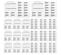 100 Pièces Feuilles de Généalogie à Trois Trous, Papier Double Face à | Préperforées pour Classeurs Standard, Lignes Claires, Écriture Fluide au Stylo Crayon ou Marqueur, Blanc