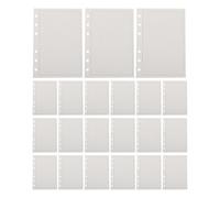 100 Pièces Feuilles Mobiles Papier à Cahier Quadrillé Blanc | Papier Renforcé Marges Généreuses, Compatible Stylos Plume et Gel, pour Apprentissage et Organisation