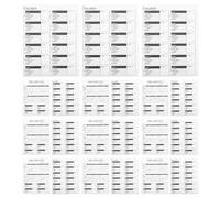 100 Pièces Fiches de Généalogie à Trois Trous, Papier Double Face pour | Feuilles Blanches Préperforées, Lignes Claires, Écriture Fluide au Stylo, Crayon ou Feutre, Recherches Familiales
