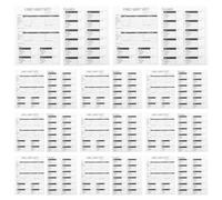 100 Pièces Fiches Généalogiques 3 Trous Double Face pour Historique | Écriture Fluide au Stylo, Crayon ou Marqueur, Lignes Claires, Papier Blanc Préperforé, Rangement Pratique en Classeur