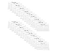 100 Pièces Fiches Recettes Double Face à Lignes Décoratives, Manuscrites | Résistent à L’encre, aux Plis Taches, pour Douches Nuptiales et Coffrets Présents