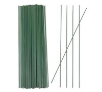 100 Pièces Fil de Fer à Fleurs Vertes pour Bricolage Floral | Tige Verte en Fer, Usage Maison et Divers Contextes, Souple pour Créations, Lot de Cent Unités