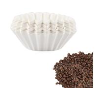 100 Pièces Filtre Cafe, 80/200 mm Jetables en Papier Filtre à Café Panier Machine à Café Cafetières Filtre pour Maison Bureau (Blanc)