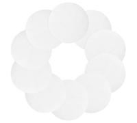 100 Pièces Filtres Ronds en Papier, Analyse Qualitative Chimique | Papier Blanc, Résistance Chimique, Débit Moyen, pour Entonnoirs et Solutions en Contrôle Qualité