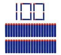 100 Pièces Fléchettes Nerf 7.2cm,Mousse Recharge de Fléchettes Bleu,Darts en Mousse Munitions pour Pistolets Nerf Blaster Pistolet Jouet Enfants,Accessoires Convient N-Strike Elite Mega Série