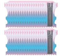 100 Pièces Formulaire D'extension D'ongles en Papier, Guide | Papier, pour Apprenant Nail Art, Pose Facile et Retrait Simple, Outil Manucure pour Déterminer la Longueur