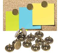 100 pièces Garniture de têtes de Clous à tête Plate pour Clous d'ameublement pour Goujons d'ameublement épingles pour Meubles décoration de Porte de canapé(9 x 8mm) Rivet Tools Rivet Tools