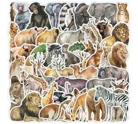 100 pièces Gommettes Animaux Autocollantes Niedliche Wasserfarben, autocollant étanche, coloré animal autocollant pour ordinateur portable, valise, téléphone portable, réfrigérateur, bricolage Baskets