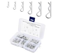 100 Pièces Goupille, Goupille de Verrouillage, Goupille Fendue, Goupille Beta, Goupille Remorque, Convient Aux Voitures, Camions, Tracteurs, Tondeuses à Gazon, 6 Tailles